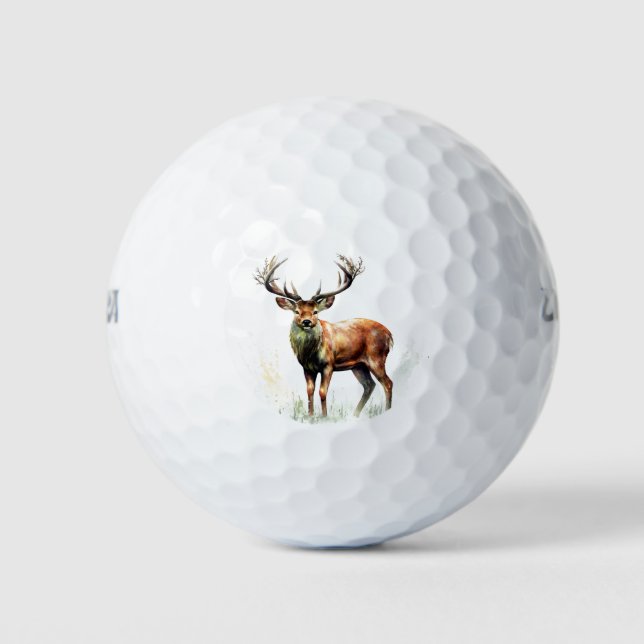 Pelotas De Golf Enorme ciervo rayado (Anverso)