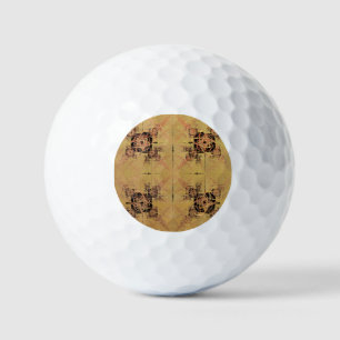 Pelotas De Golf Enredo dorada