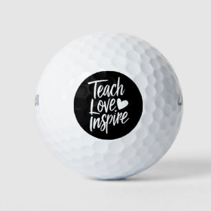 Pelotas De Golf Enseñar Amor Inspirar Regalo del Día del Maestro V