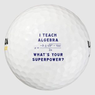 Pelotas De Golf Enseño álgebra / ¿Cuál es tu superpoder?