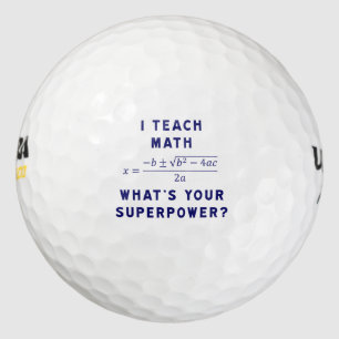 Pelotas De Golf Enseño matemáticas ¿Cuál es tu superpoder?