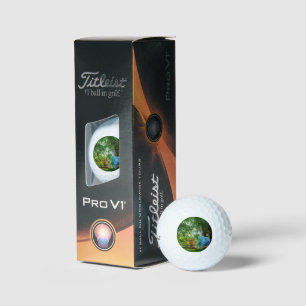 Pelotas De Golf Entorno tropical exuberante del rinoceronte de Sli