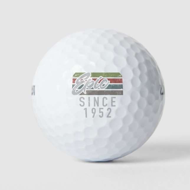 Pelotas De Golf Épico desde 1952 70º cumpleaños (Anverso)