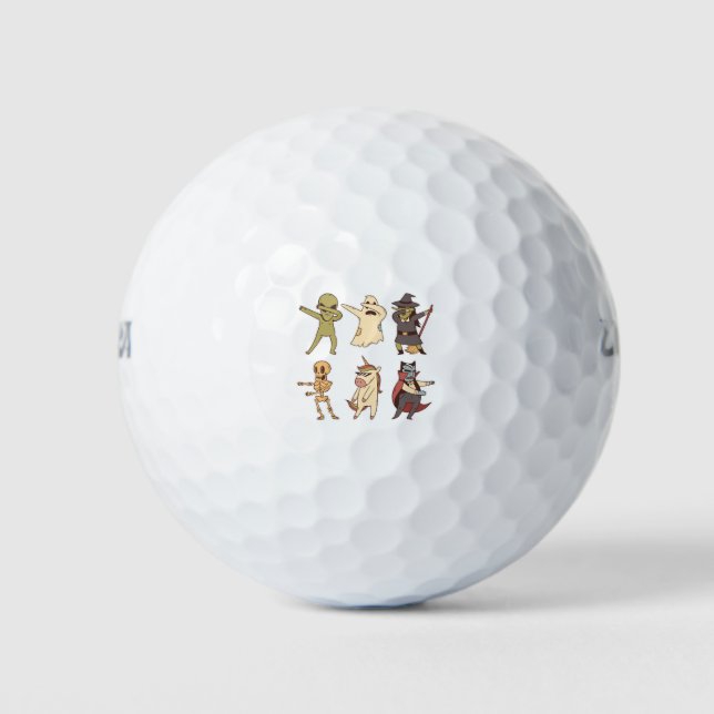 Pelotas De Golf Equipo de baile Dab de Halloween (Anverso)
