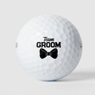 Pelotas De Golf Equipo de novias del partido de soltero Groom Bow 