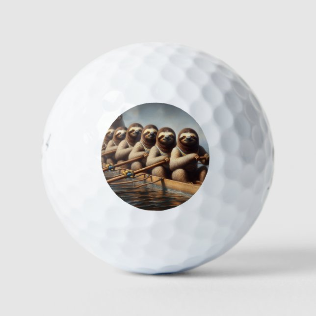 Pelotas De Golf Equipo de remo de Sloth (Anverso)