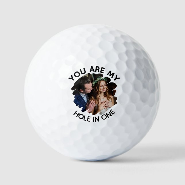 Pelotas De Golf Eres mi agujero en una romántica foto Personalizad (Anverso)