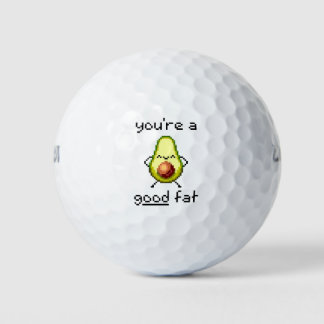 Pelotas De Golf "Eres un buen gordo" Cute Funny Aguacate