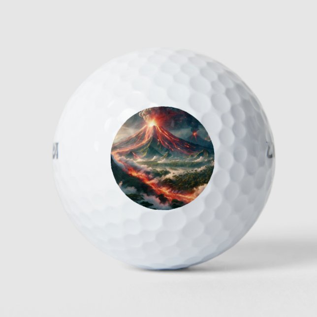 Pelotas De Golf Erupciones volcánicas (Anverso)