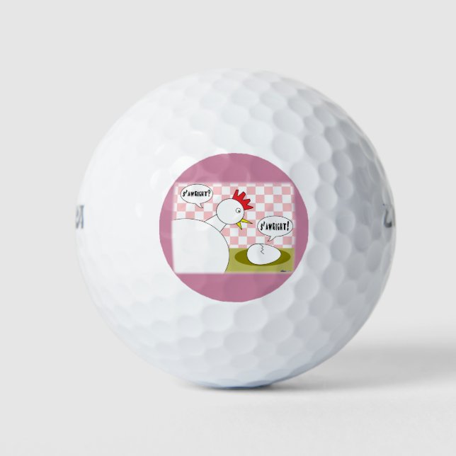Pelotas De Golf ¿Es Awright? (Anverso)