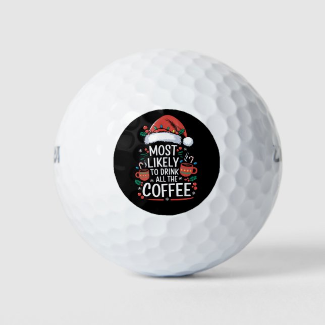Pelotas De Golf Es Muy Probable Que Beban Todas Las Navidades De L (Anverso)