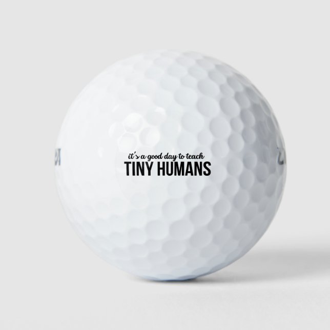 Pelotas De Golf Es Un Buen Día Para Enseñar A Los Pequeños Humanos (Anverso)