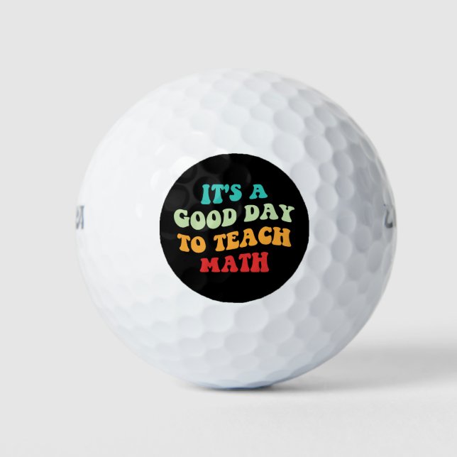 Pelotas De Golf Es un buen día para enseñar matemáticas (Anverso)