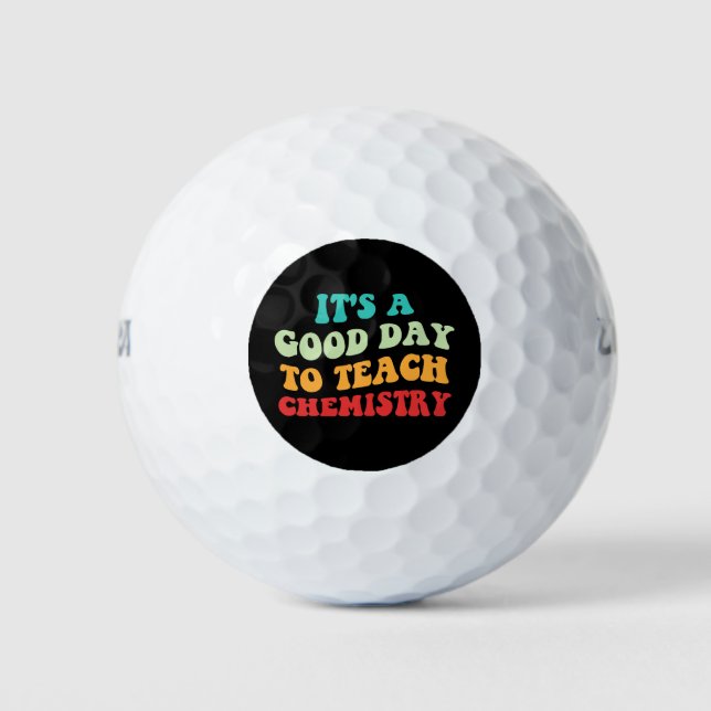 Pelotas De Golf Es un buen día para enseñar química (Anverso)
