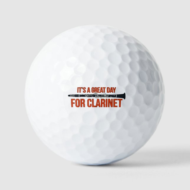 Pelotas De Golf Es un gran día para el Clarinet (Anverso)