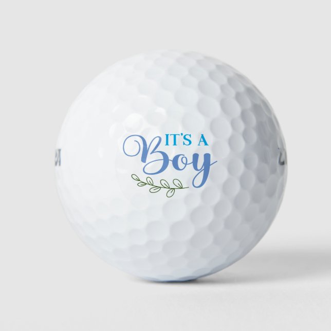 Pelotas De Golf Es una ducha de bebé (Anverso)