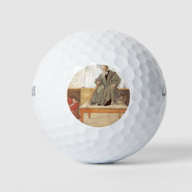 Pelotas De Golf Esborjn y su abuelo (Chica y abuelo) (Anverso)