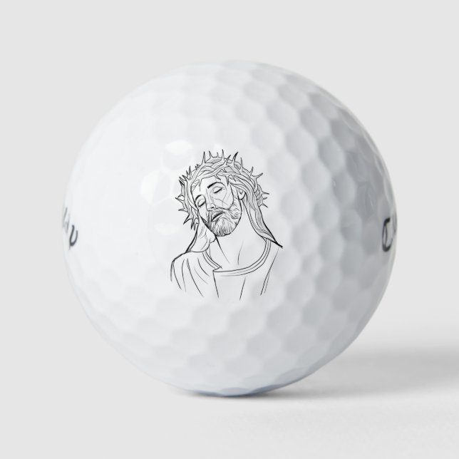 Pelotas De Golf Esbozo de Jesús (Anverso)