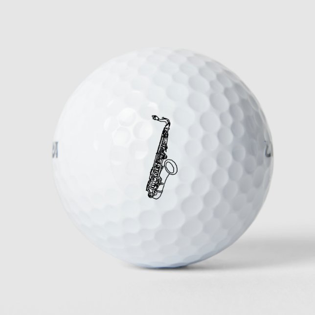 Pelotas De Golf Esbozo saxofónico (Anverso)