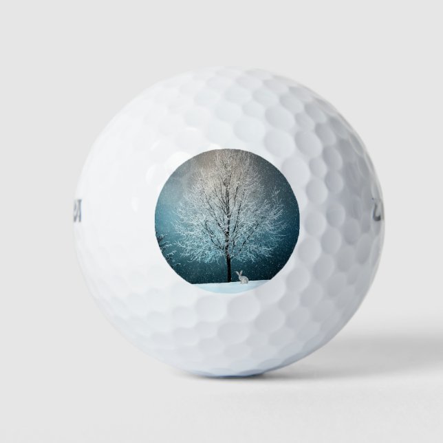 Pelotas De Golf Escena de invierno (Anverso)