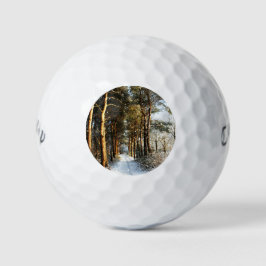 Pelotas De Golf Escena de nieve forestal cwb gbcna