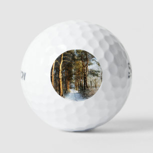 Pelotas De Golf Escena de nieve forestal ssf gbcna