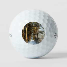Pelotas De Golf Escena de nieve forestal tmtp5 gbcna