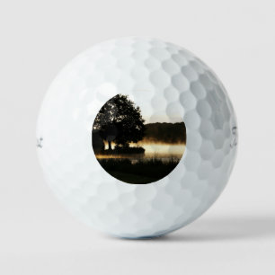 Pelotas De Golf Escena del lago matutino tpv1 gbcnm