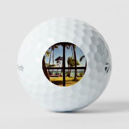 Pelotas De Golf Escena tropical de la playa de Fiji tmtp5 gbcna