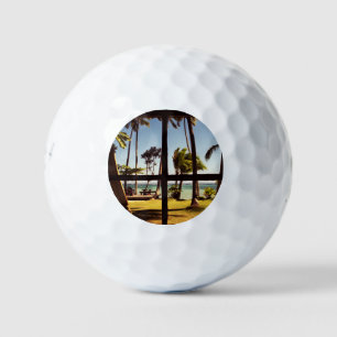 Pelotas De Golf Escena tropical de la playa de Fiyi be6 gbcnm