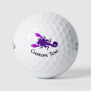 Pelotas De Golf Escorpión de nudo celta púrpura