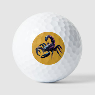 Pelotas De Golf Escorpión negro venenoso