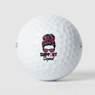 Pelotas De Golf Escuadrón de Apoyo Moño Desordenado Guerrera Rosa 