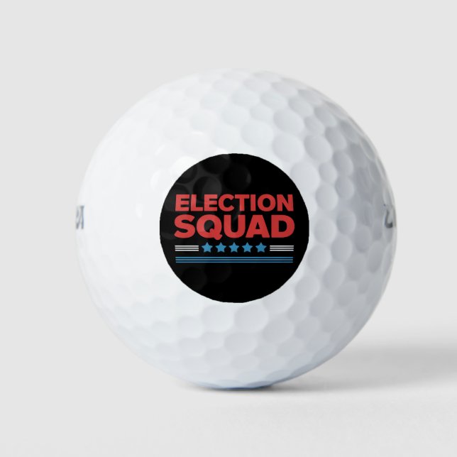 Pelotas De Golf Escuadrón de Elecciones 2024 Demócrata Republicano (Anverso)