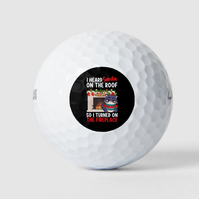 Pelotas De Golf Escuché A Santa En El Techo Así Que Encendí La Chi (Anverso)