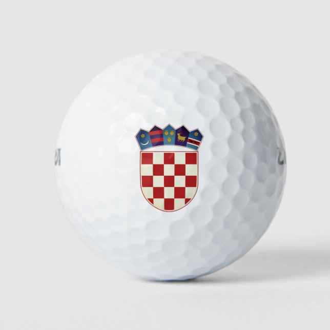 Pelotas De Golf Escudo de armas de Croacia (Anverso)