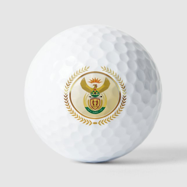 Pelotas De Golf Escudo de armas de Sudáfrica (Anverso)