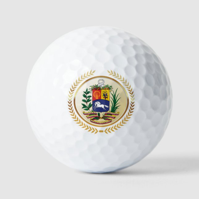 Pelotas De Golf Escudo de armas de Venezuela (Anverso)
