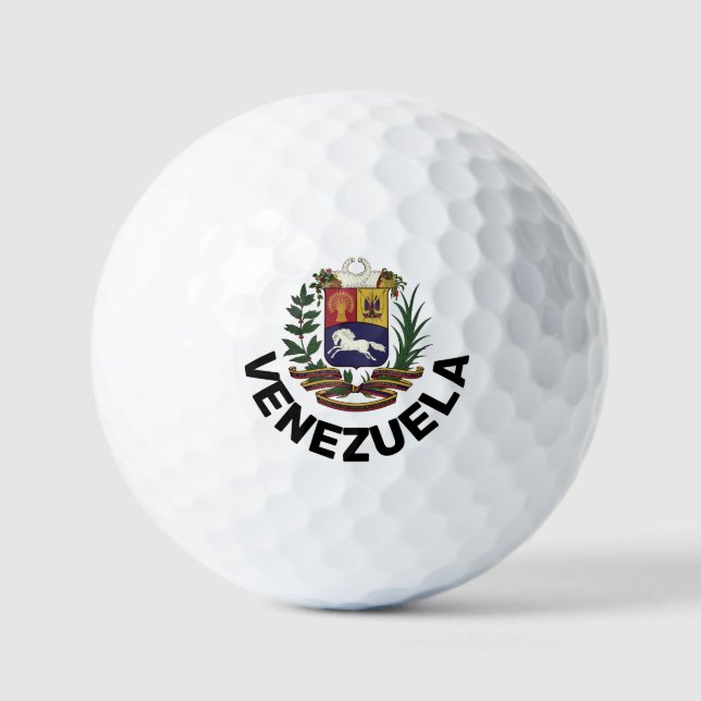 Pelotas De Golf Escudo de armas de Venezuela (Anverso)