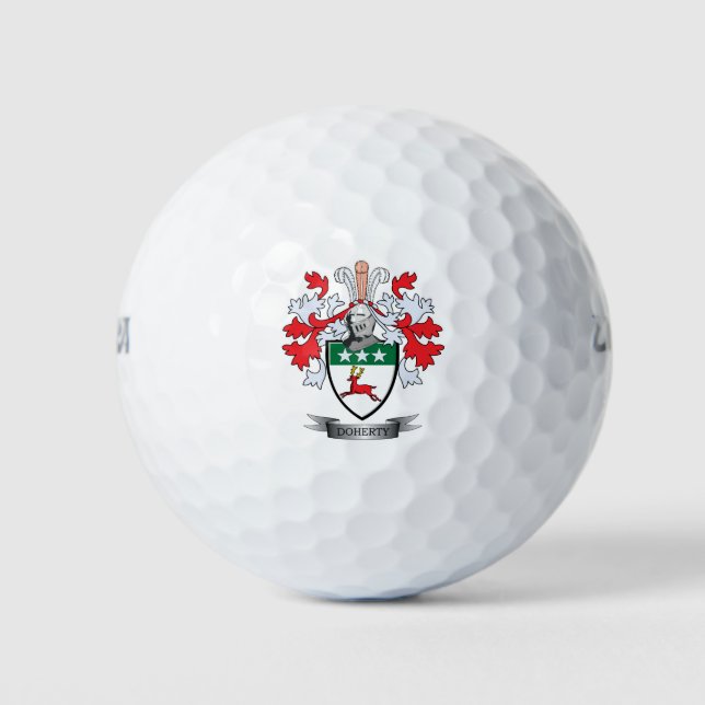 Pelotas De Golf Escudo de armas Doherty (Anverso)