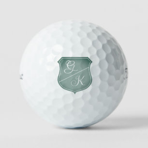 Pelotas De Golf escudo de escudo de moda personalizado monograma T