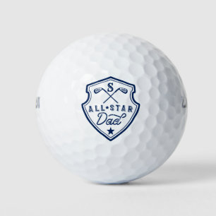 Pelotas De Golf Escudo del Club de Golf All Star Golfing Dad
