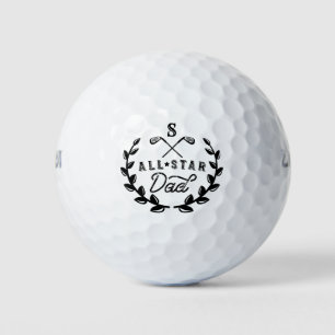 Pelotas De Golf Escudo del Club de Golf All Star Golfing Dad Monog