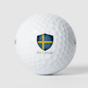 Pelotas De Golf Escudo Sverige de Suecia
