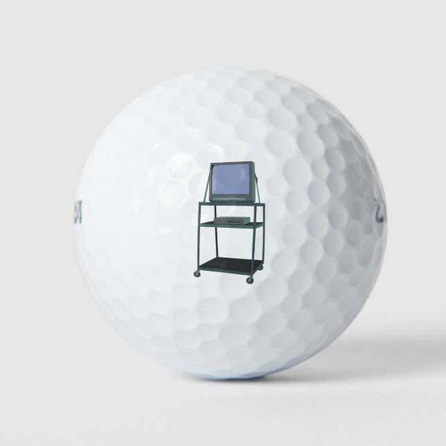 Pelotas De Golf Escuela divertida de TV y VCR en aula 80's 90s (Anverso)