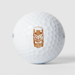 Pelotas De Golf Escultura marrón Tiki Thunder_Cove