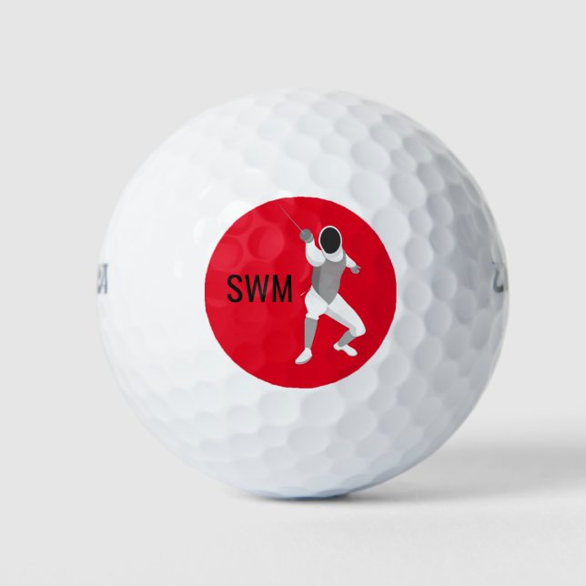 Pelotas De Golf Esgrima (Anverso)
