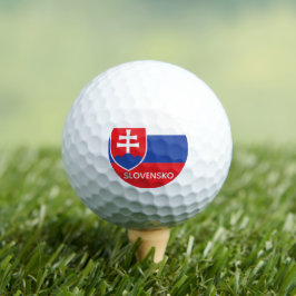 Pelotas De Golf Eslovaquia bandera eslovaca emblema Europa