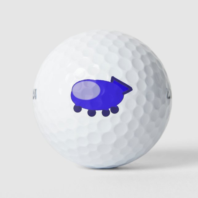 Pelotas De Golf Espacio Azul (Anverso)