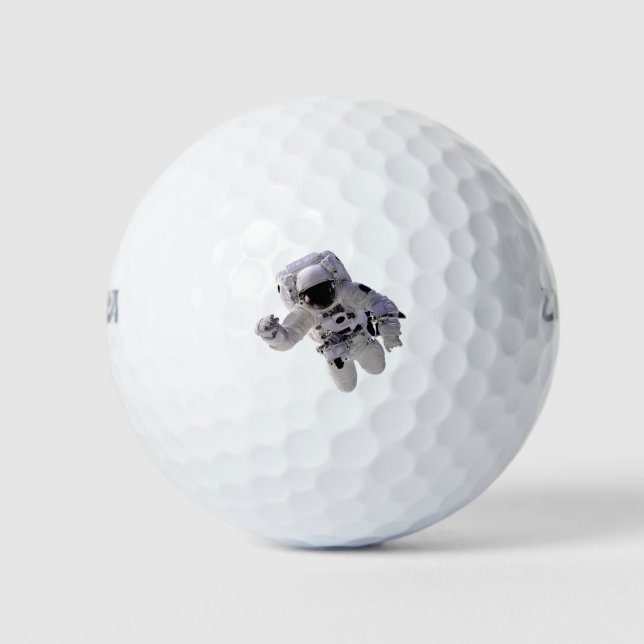 Pelotas De Golf Espacio ultraterrestre astronauta (Anverso)